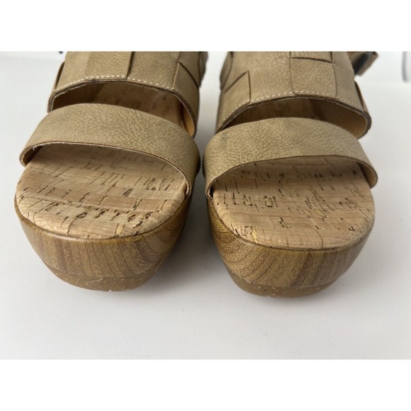 Korks Kork-Ease Women's Fraya Wedge Slingback Natural Platform Sandal Size 9 - Picture 11 of 15